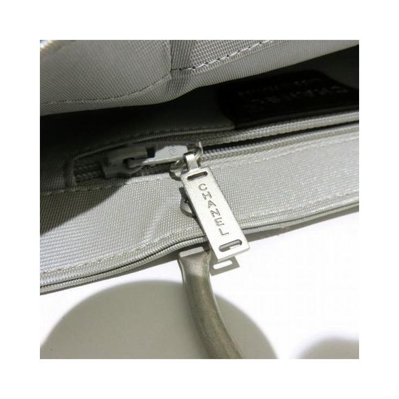 Pre Loved Chanel Choco Bar Print Canvas Handbag - AB Condition - Picture 4 of 9